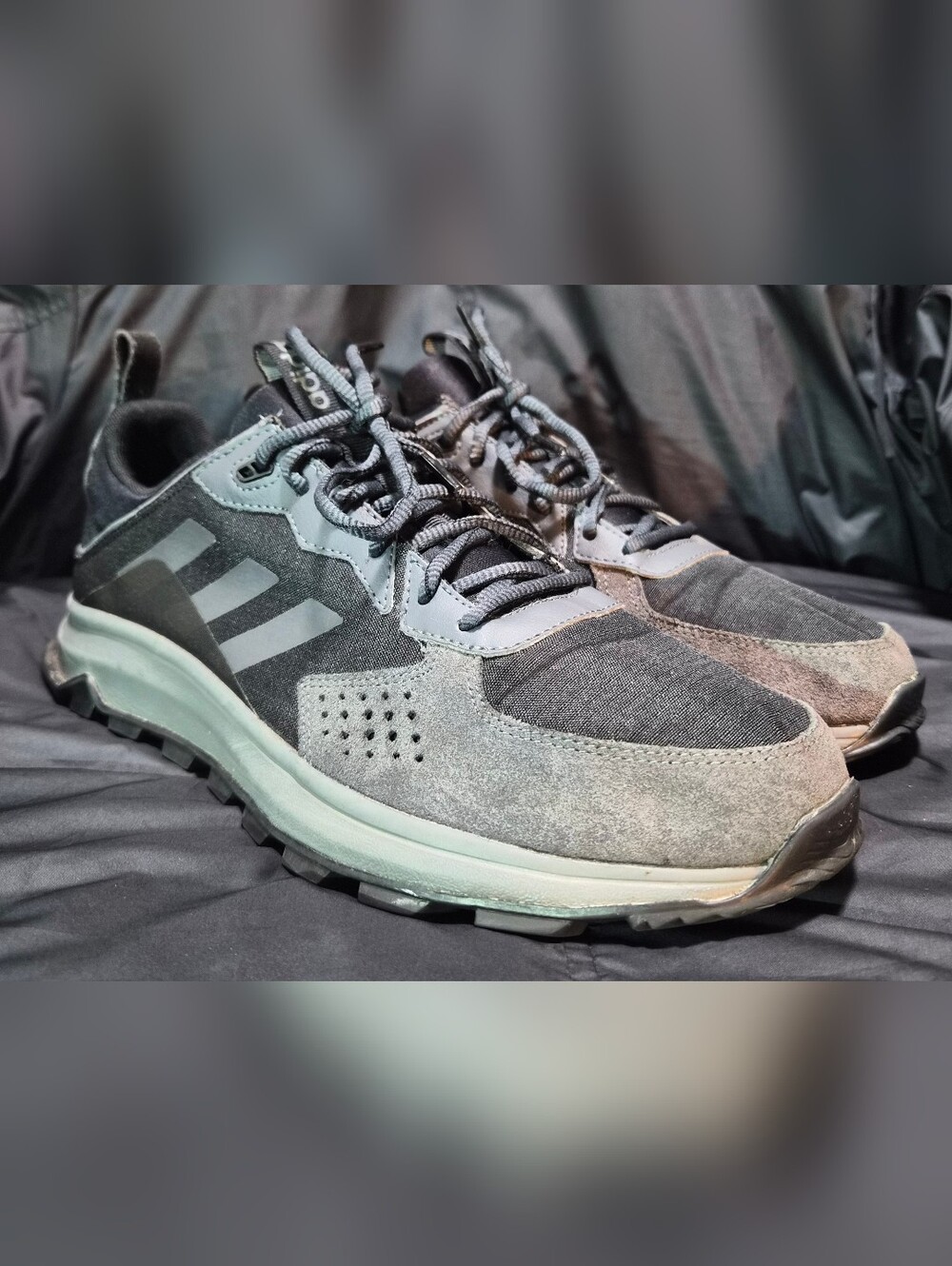 Men's Adidas Response Trail "Core Black/Grey" (EG0000) Trail Running Shoes Sz. 1